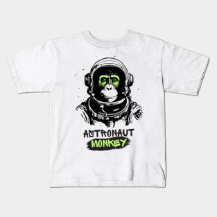 Astronaut monkey Kids T-Shirt